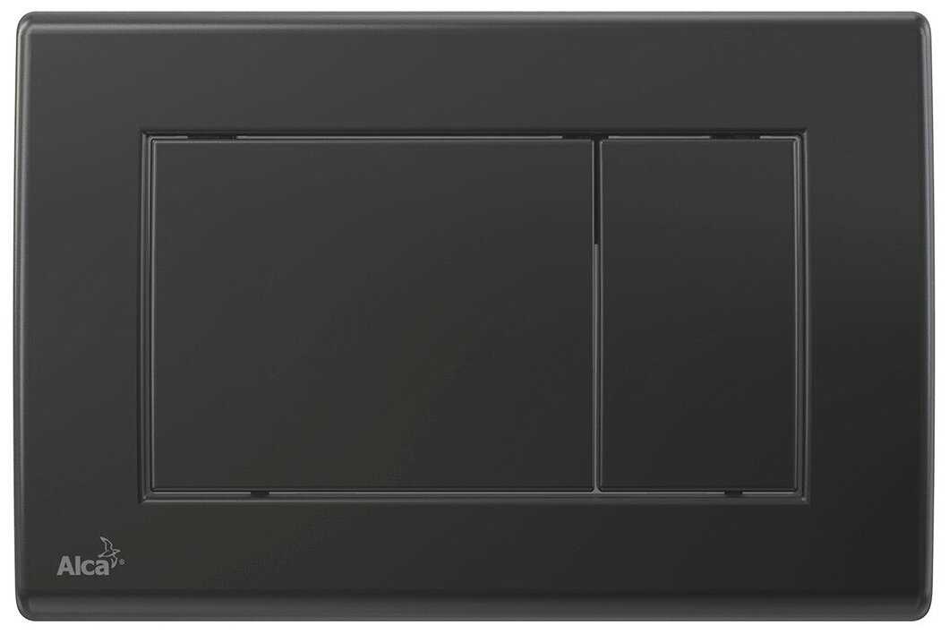 AlcaPlast M278 Кнопка смыва, черная матовая фотография 8