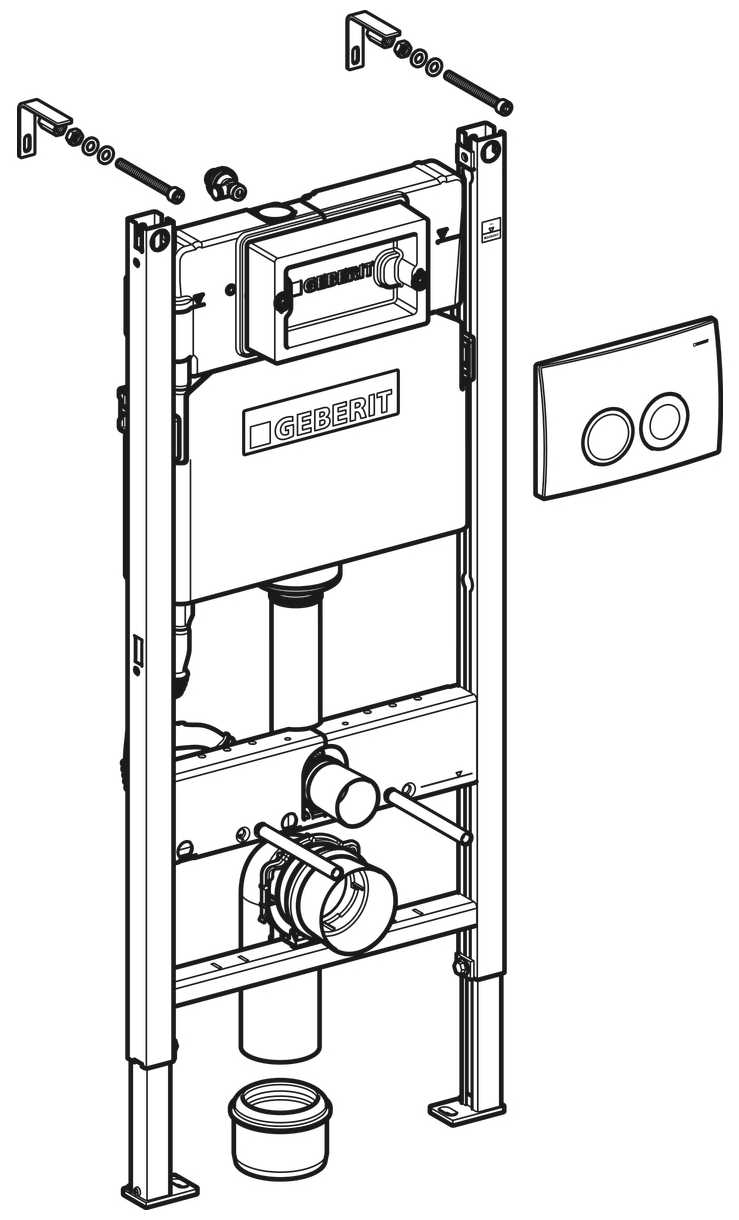 Рамная инсталляция GEBERIT Duofix 458.124.21.1 UP100 фотография 2
