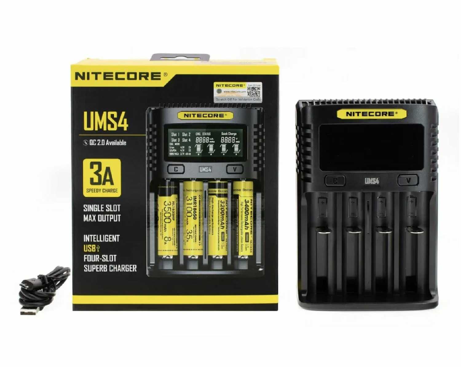 Зарядное устройство Nitecore UMS4 фотография 9
