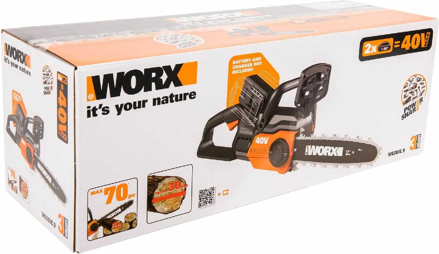 Пила аккумуляторная Worx WG381E.9 фотография 7