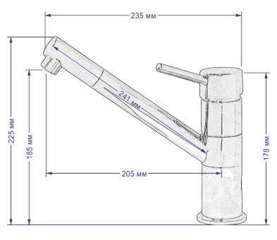 Смеситель для кухни (мойки) Seaman Barcelone SSL-5110 Water, рычажный фотография 2