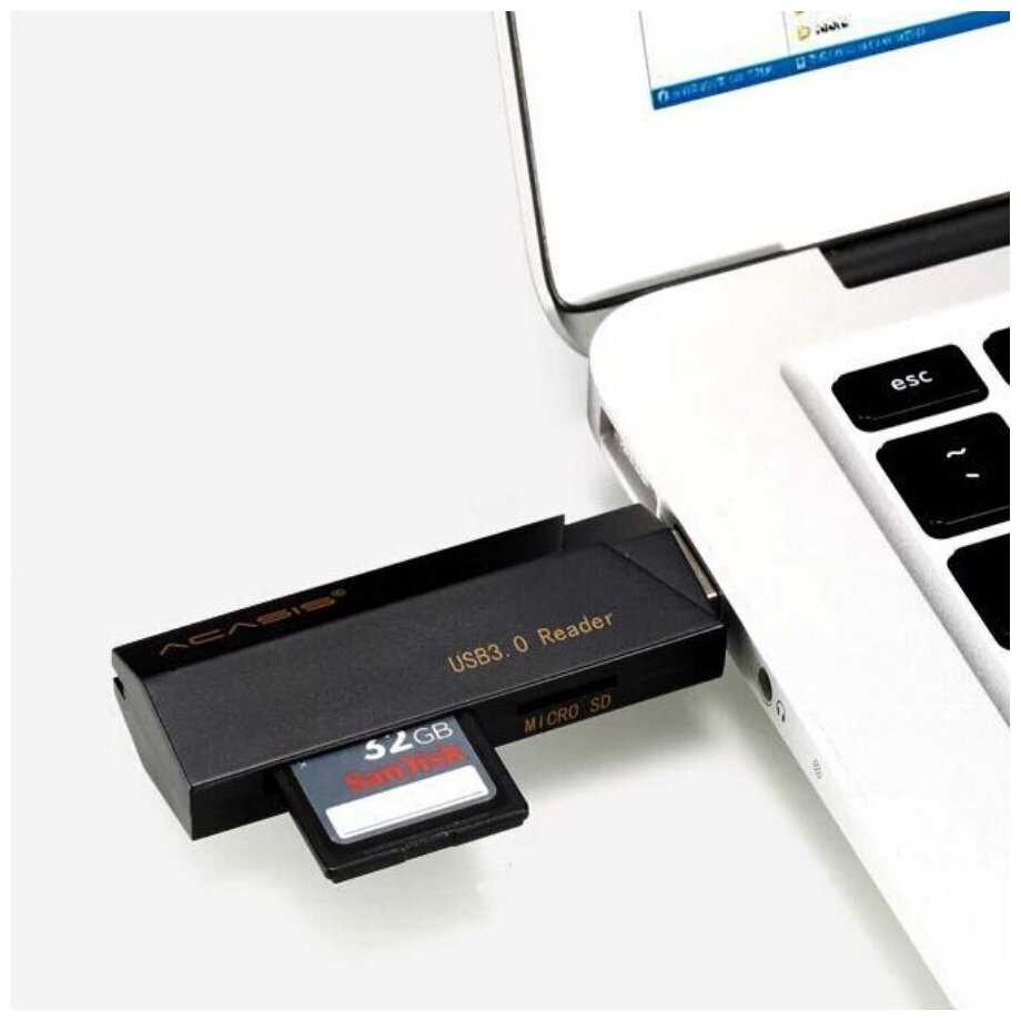 Картридер Acasis Universal Multinational High-speed USB3.0 Multi-Card Reader (IS001) фотография 2