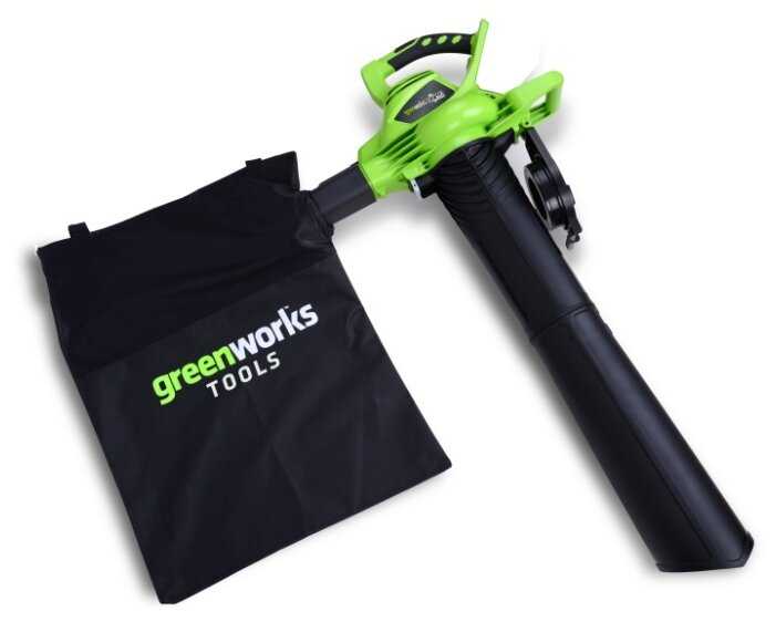 Аккумуляторная воздуходувка greenworks GD40BV фотография 1