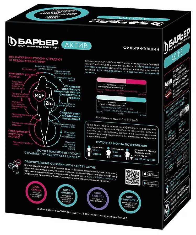 Фильтр кувшин БАРЬЕР Актив Сила Иммунитета XS 2.5 л фотография 4