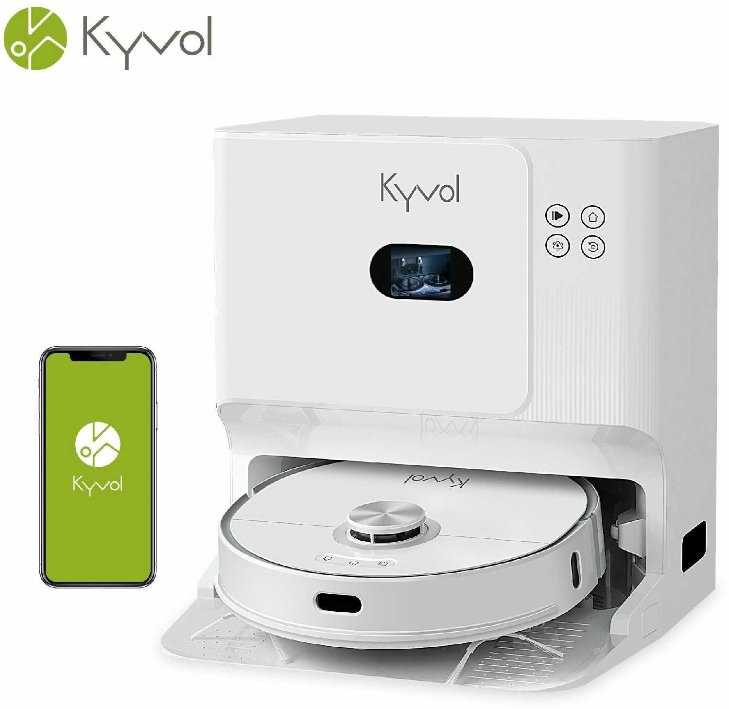Робот-пылесос Kyvol S60 5 в 1 со станцией автовыгрузки мусора фотография 1