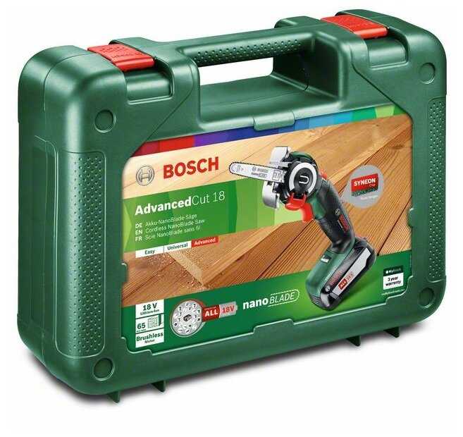 Электролобзик BOSCH AdvancedCut 18 2.5Ач х1 коробка фотография 2