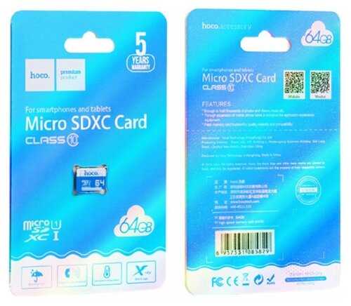 Карта памяти HOCO MicroSDXC (A1 TF CARD V30 class 10) фотография 27