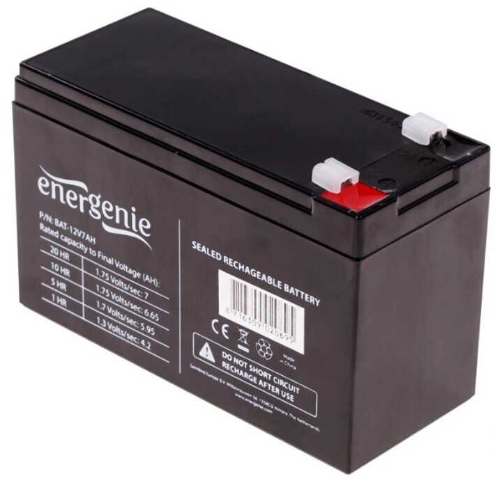 Аккумуляторная батарея Energenie BAT-12V7.2AH (12В 7.2 А·ч) фотография 16