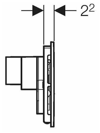 Кнопка смыва Geberit Sigma 40 (115.600.SI.1) фотография 11