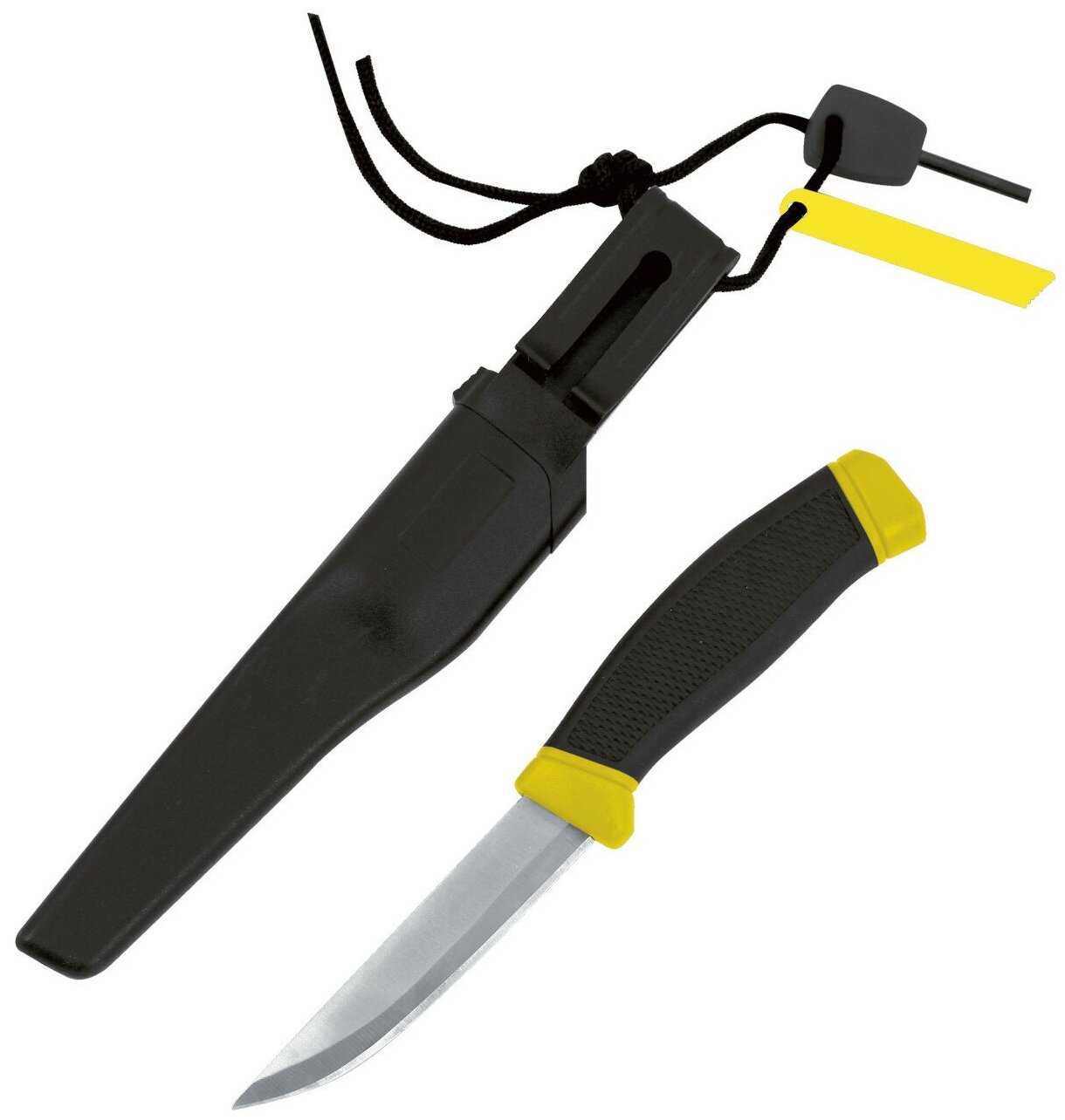 Нож с огнивом в чехле на клипсе Forester, MT-9