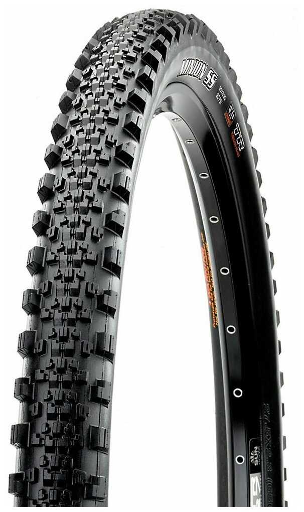 Велопокрышка Maxxis Minion SS EXO TR, 29x2.3, 60 TPI, складная, черная, TB96778000 фотография 1