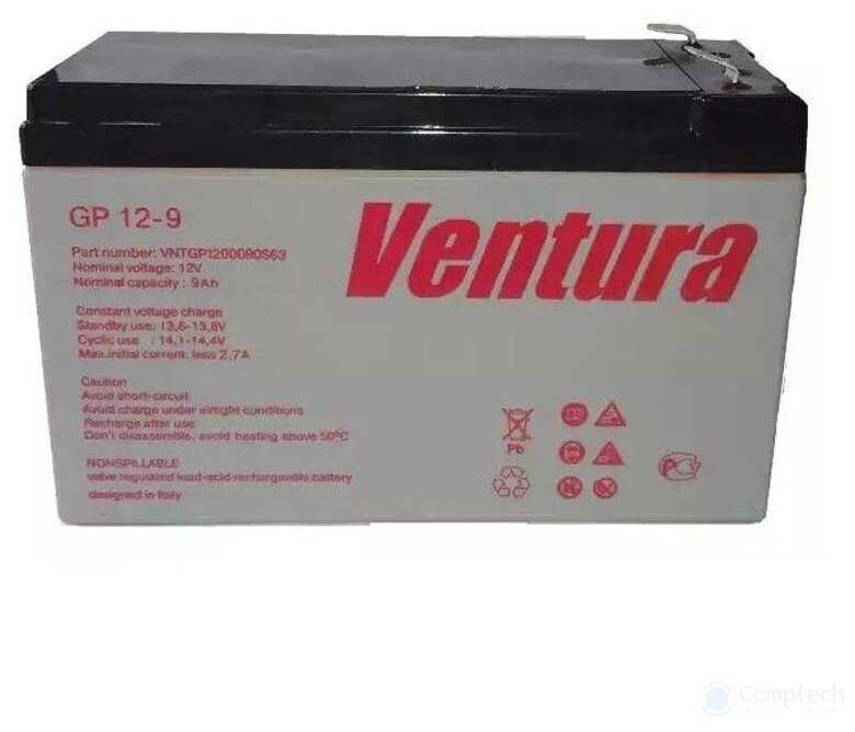 Аккумуляторная батарея Ventura GP 12-9 (12В 9 А·ч) фотография 2