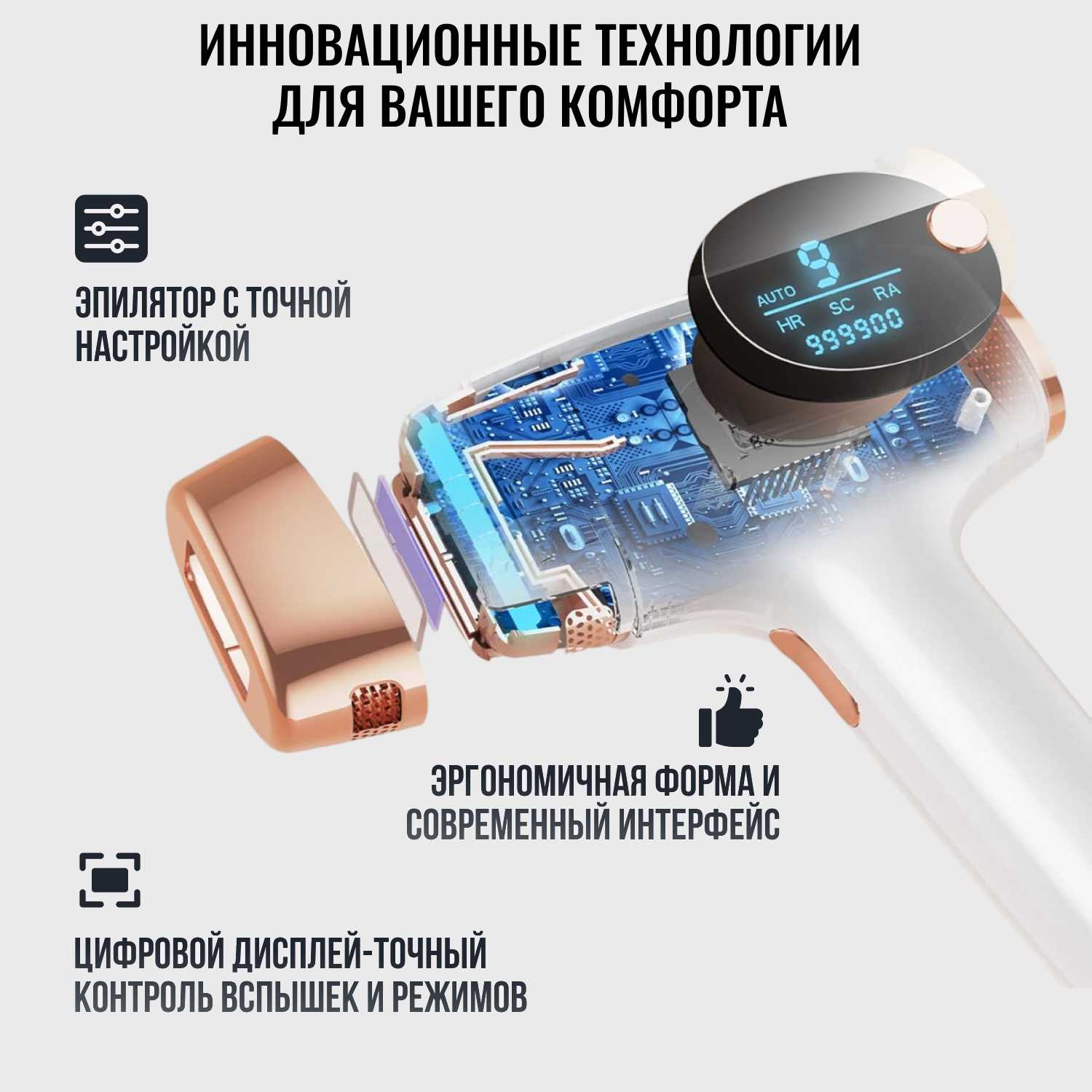 Профессиональный фотоэпилятор Gecht IPL (999 999) фотография 16