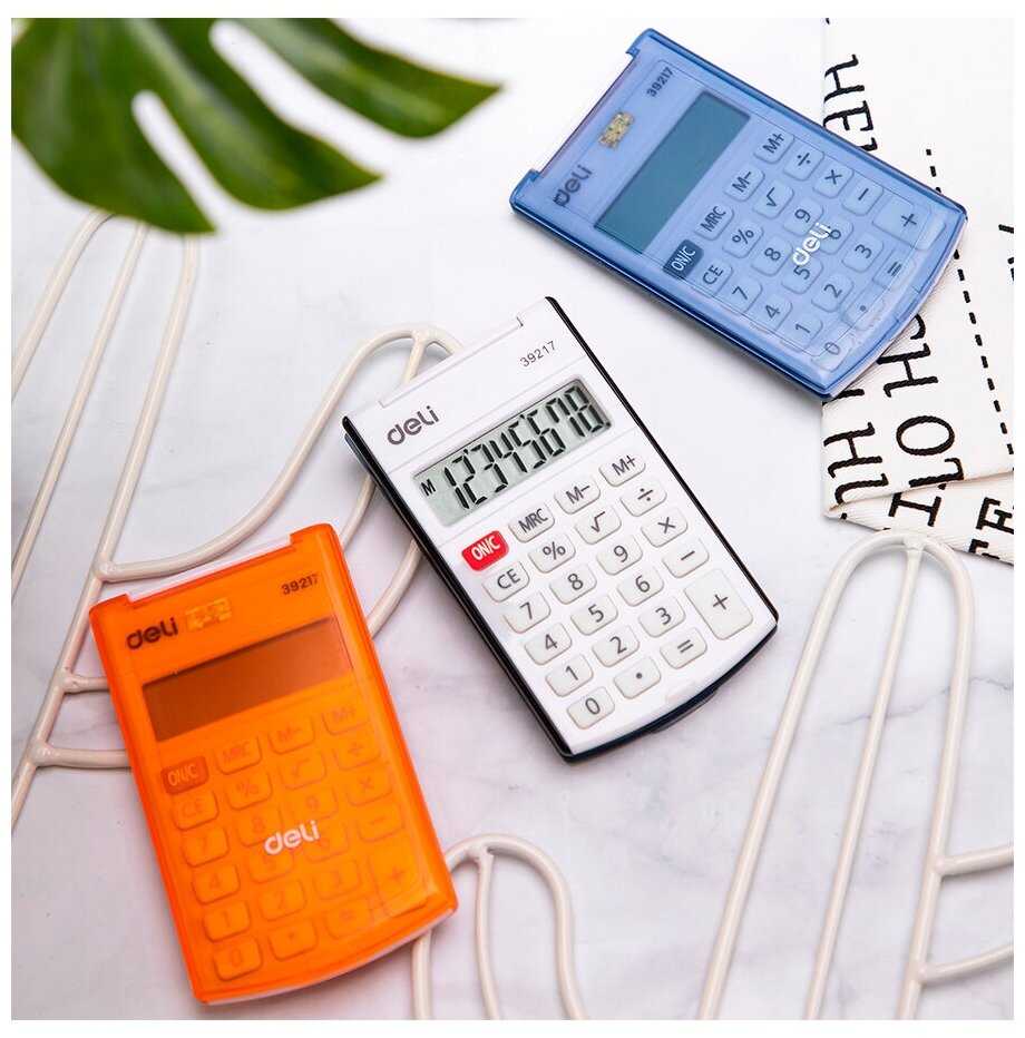 Калькулятор карманный deli E39217 фотография 6
