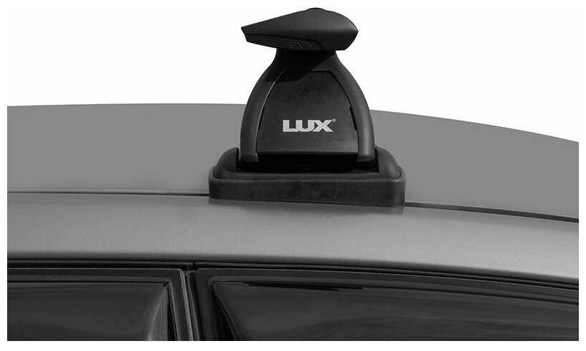 Багажник на крышу LUX черные дуги аэро-тревел (82мм) 1,2м на БМВ Е39 1995-2003, а:2115139B фотография 2