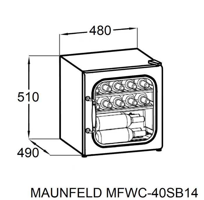 Винный шкаф MAUNFELD MFWC-40SB14 фотография 6