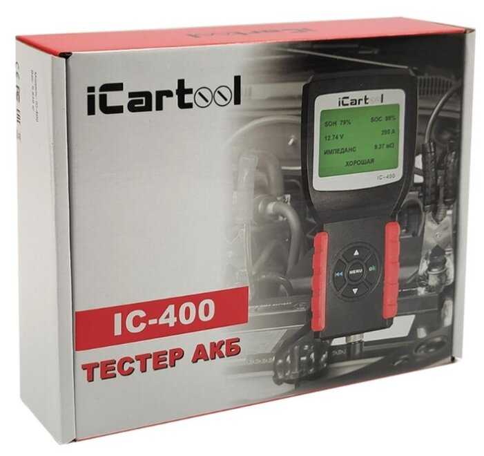 Тестер аккумуляторов iCartool IC-400 фотография 4