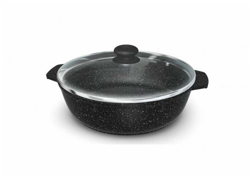 Сковорода-жаровня НЕВА МЕТАЛЛ ПОСУДА Индукция Гранит (L186540i) фотография 16