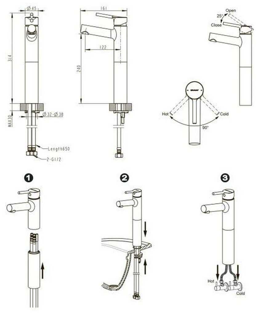 Смеситель для душа Bravat Palace F1172217CP-A-RUS, рычажный фотография 4
