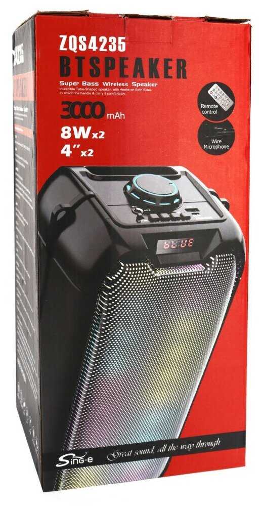 Портативная беспроводная колонка BT SPEAKER (ZQS-4235) фотография 4
