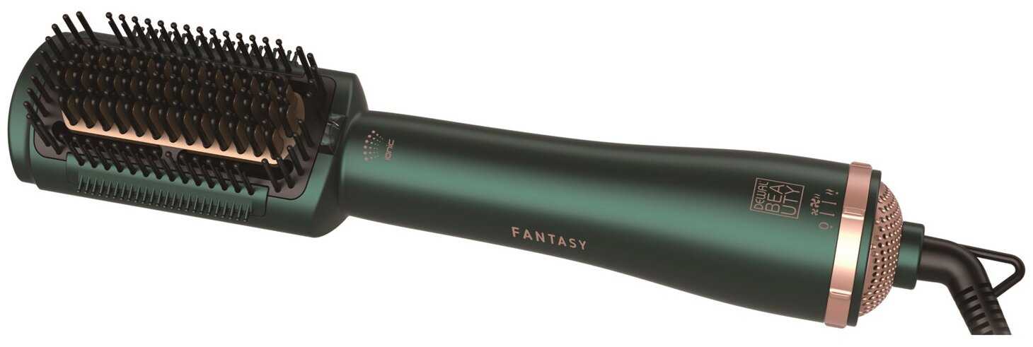 Фен-расческа с нагревающимися зубцами DEWAL BEAUTY Fantasy, 500Вт, зеленая DEWAL BEAUTY MR-HB4000