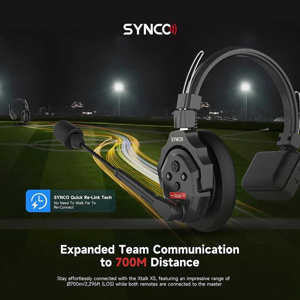Беспроводная система внутренней связи SYNCO Xtalk X5 MasterFree фотография 2