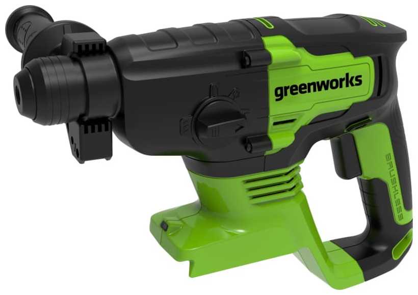 Перфоратор аккумуляторный Greenworks GD24SDS2 3803007, без аккумулятора фотография 1