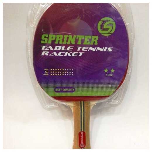 Ракетка для настольного тенниса SPRINTER , S-203 , 2* фотография 1