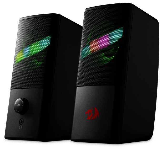 Колонки компьютерные Redragon Air , 6 Вт , питание от USB , черный