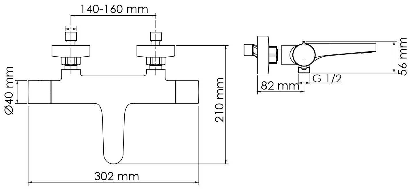 Термостатический смеситель для ванны WasserKRAFT Elbe 7411 Thermo фотография 8