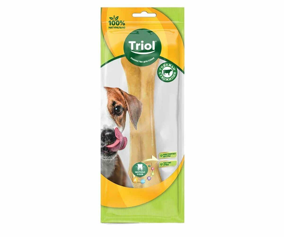Triol Dental лакомство для собак крупных пород косточки жевательные (155 г) фотография 4