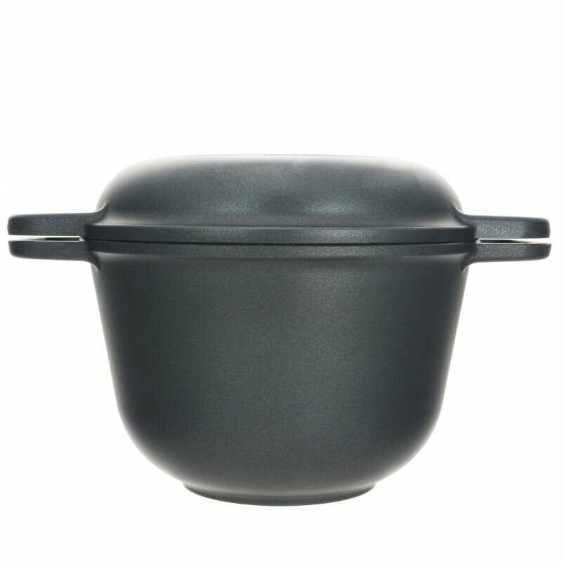 Казан НЕВА МЕТАЛЛ ПОСУДА Литой с крышкой-сковородой фотография 12