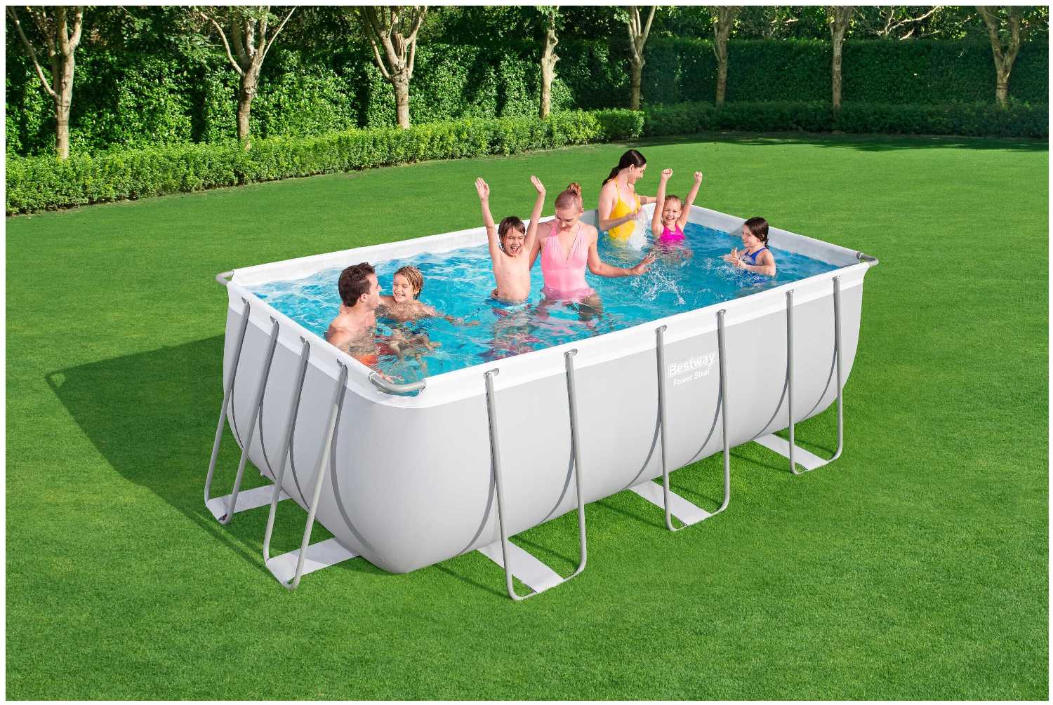 Бассейн Bestway Rectangular Power Steel Frame (56241/56456) фотография 1
