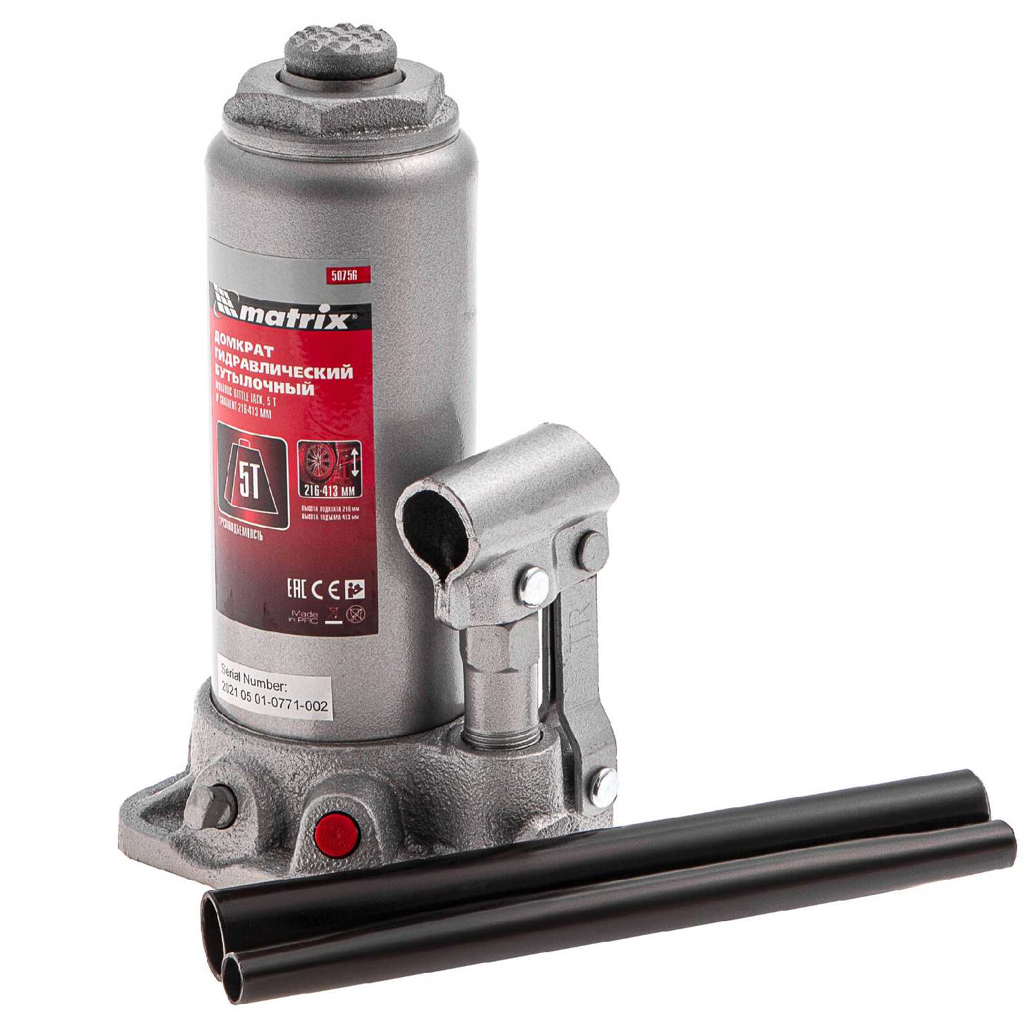 Домкрат бутылочный гидравлический Matrix Домкрат бутылочный гидравлический (50756) фотография 11