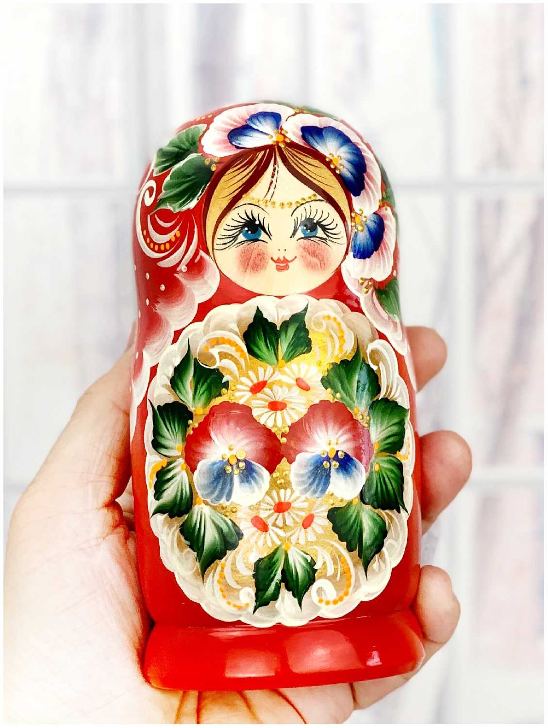 Матрешка деревянная детская/развивающие игрушки от 1 года/деревянные игрушки развивающие/сувениры фотография 5