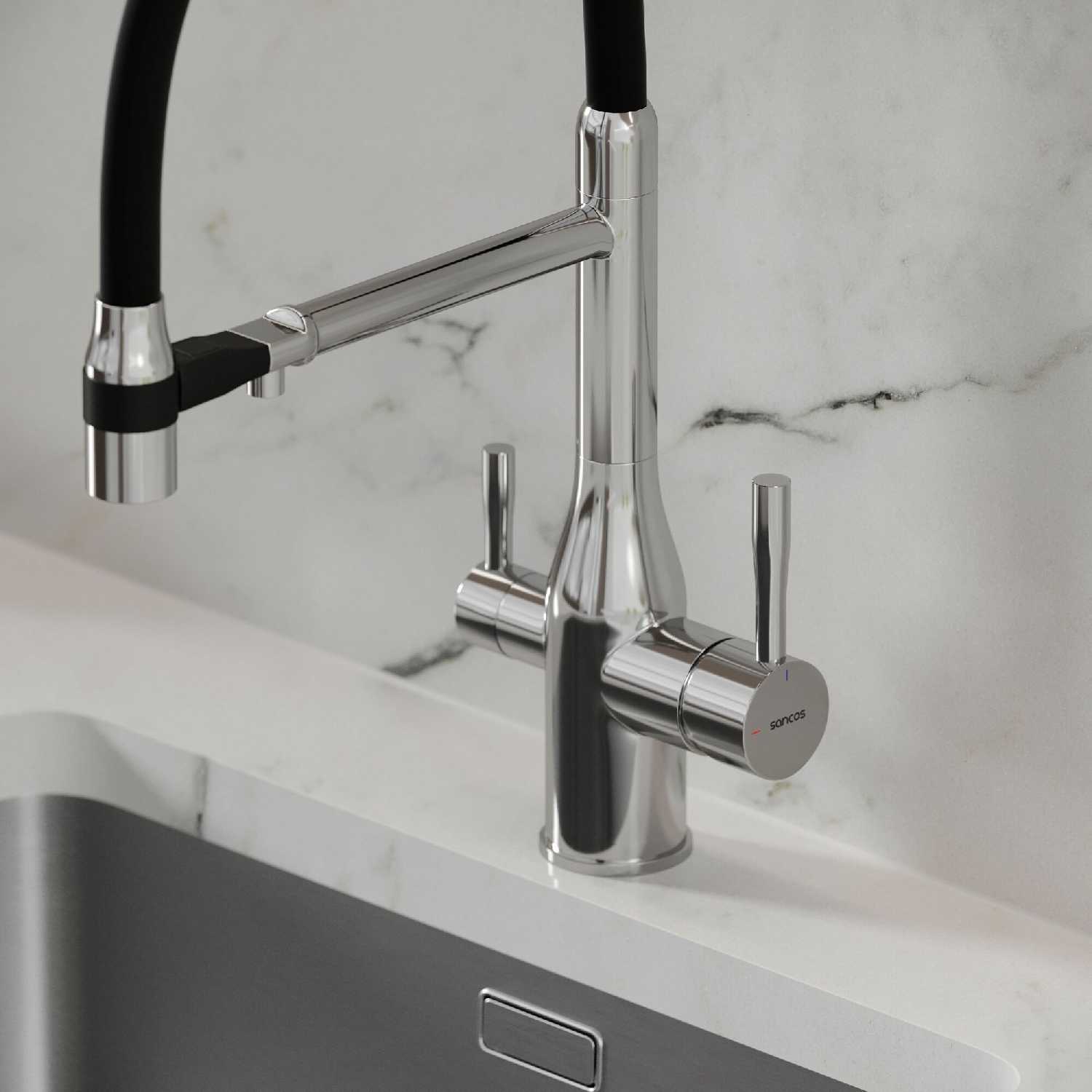 Смеситель для кухни Sancos Garda с подключением фильтра (SC4009CH) фотография 26