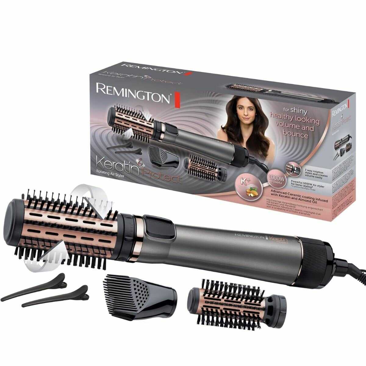 Вращающаяся щетка Remington Keratin Protect (AS8811) фотография 4