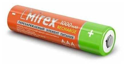 Аккумулятор Mirex Rechargeable AAA (1000 мА·ч) фотография 1