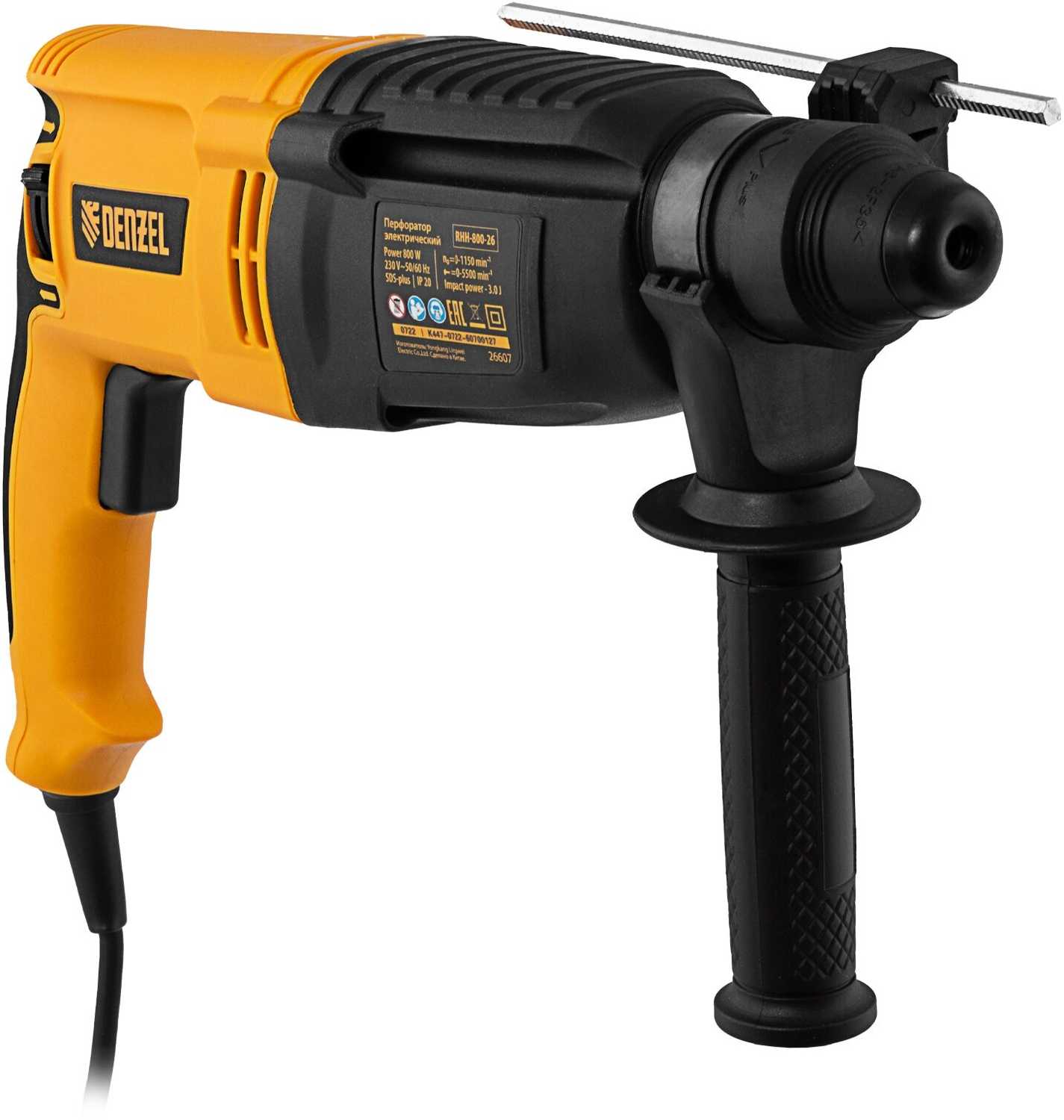 Перфоратор Denzel RHH-800-26 фотография 11