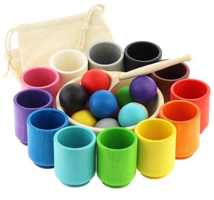 Сортер Ulanik Шарики в стаканчиках Большие