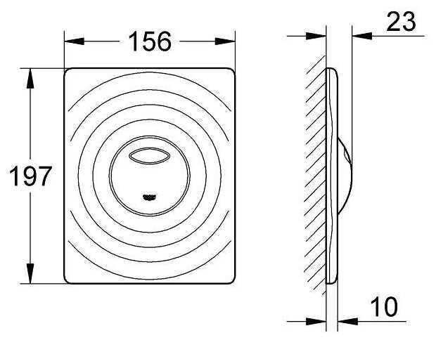 Кнопка смыва Grohe Surf 38861000 фотография 2
