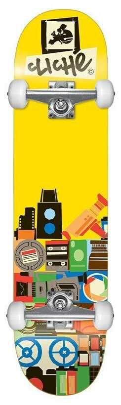Скейтборд в сборе Cliche Document FP Yellow 8.0