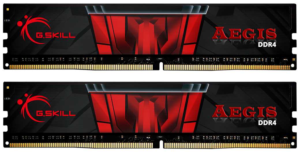 Оперативная память G.SKILL Aegis 16 ГБ (8 ГБ x 2 шт.) DDR4 3200 МГц DIMM CL16 F4-3200C16D-16GIS