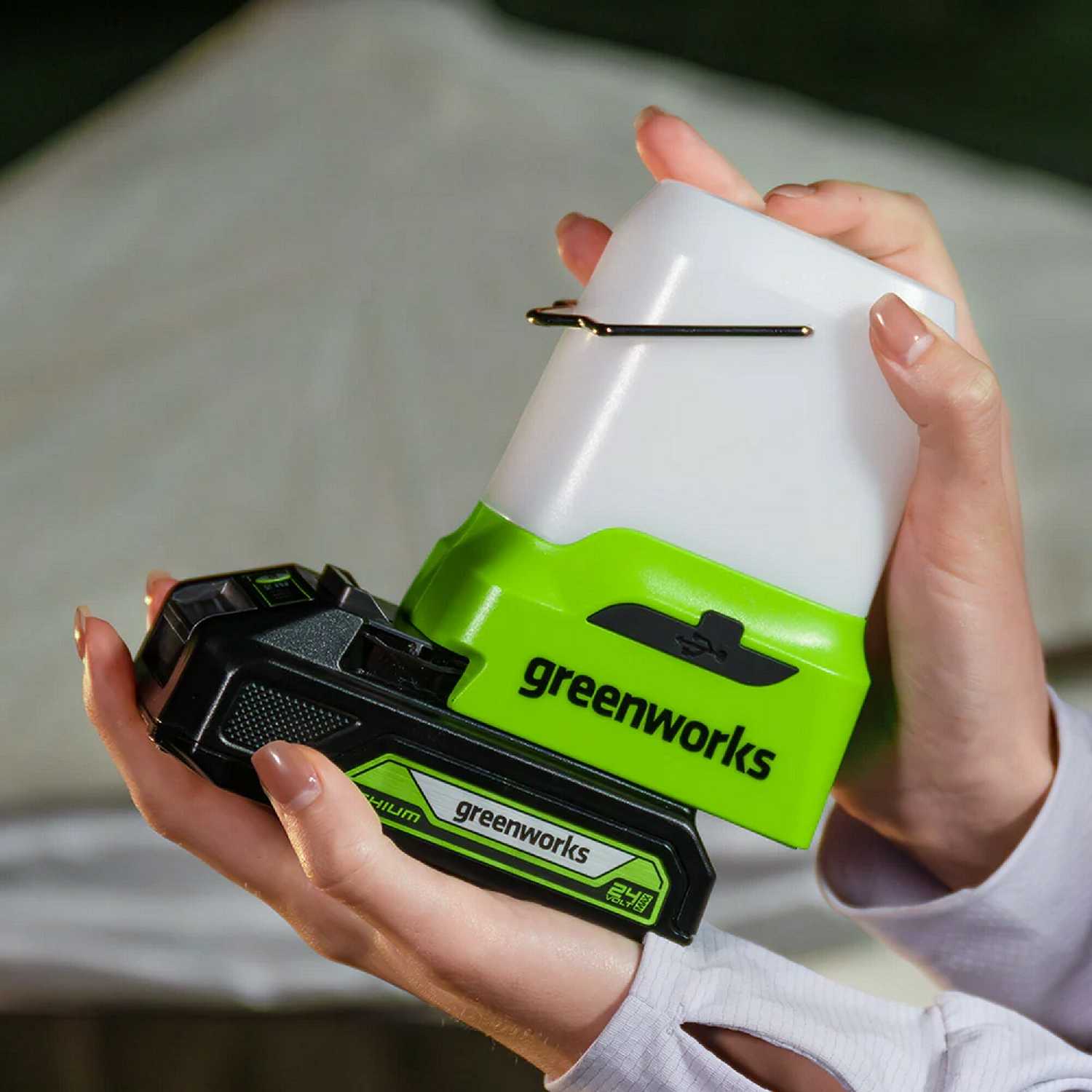 Аккумуляторный светодиодный фонарь Greenworks G24LA500 (3501007) фотография 6