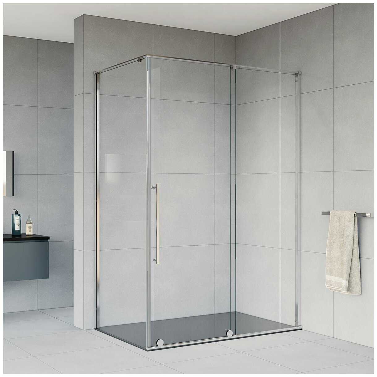 Душевой уголок Arno VSR-1A1012CL, 1200*1000, хром, стекло прозрачное