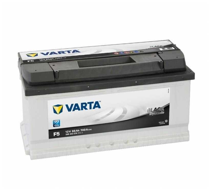 Автомобильный аккумулятор VARTA Black Dynamic F5 (588 403 074) фотография 2