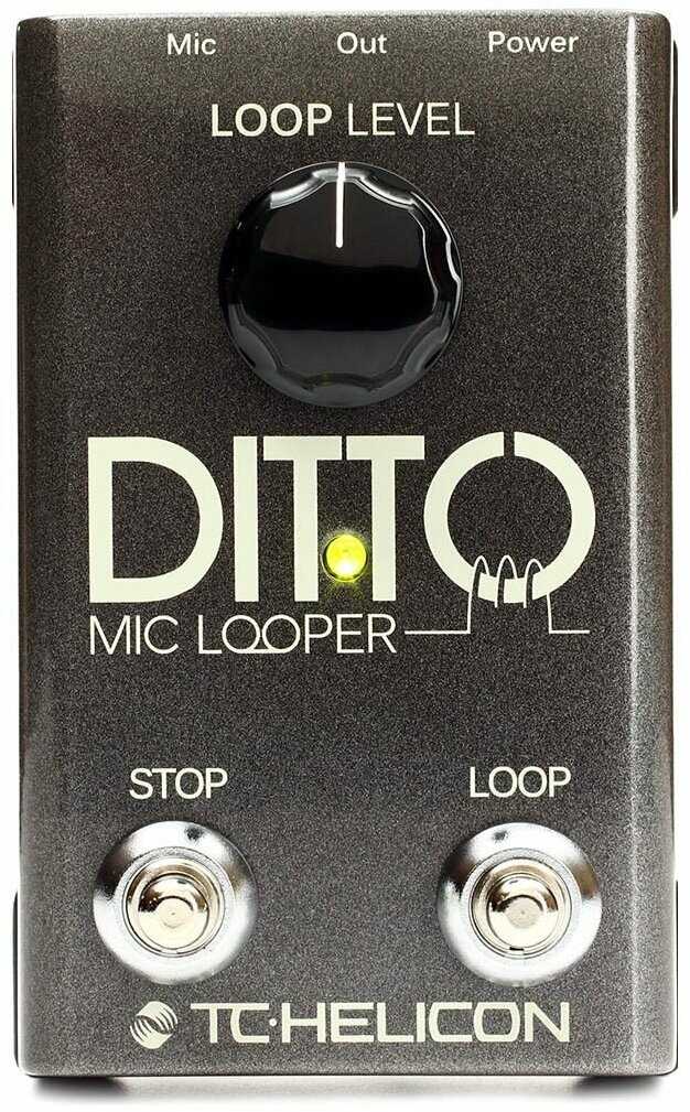 Напольная вокальная педаль эффектов TC HELICON DITTO MIC LOOPER фотография 10