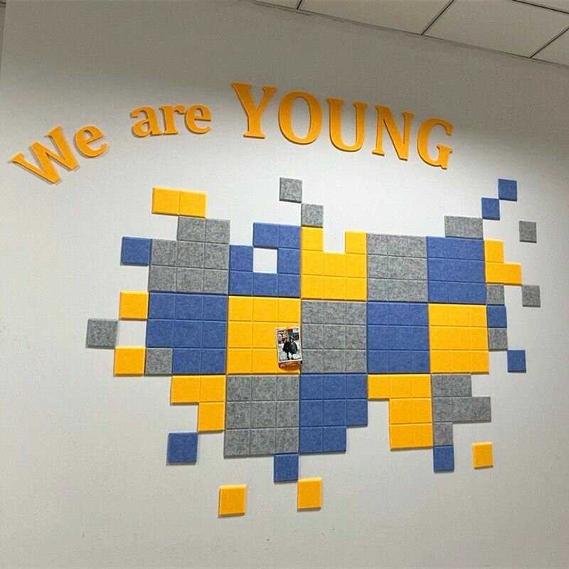 Доска мягкая Talmico квадрат из войлока-фетра (30см х30см) фотография 5