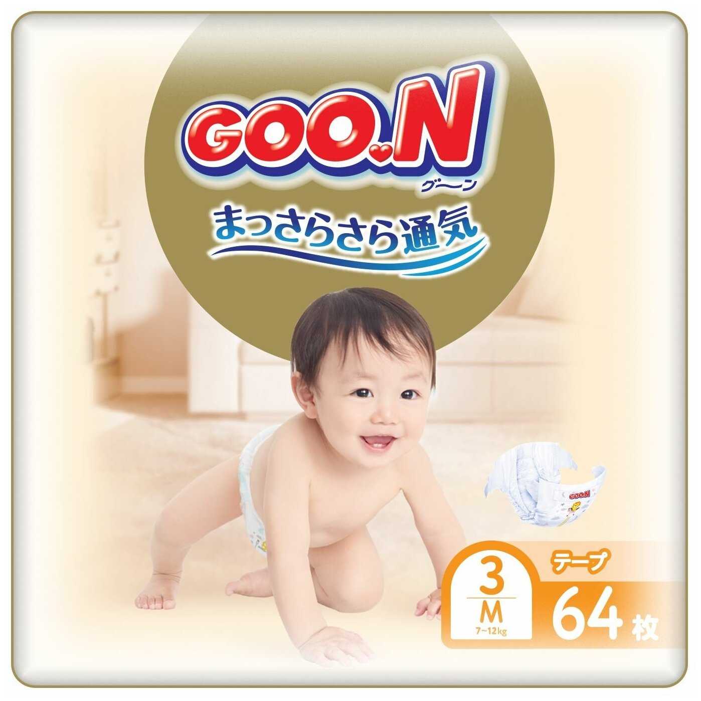 Подгузники Goo. N Soft 3/M (7-12 кг) 64 шт.