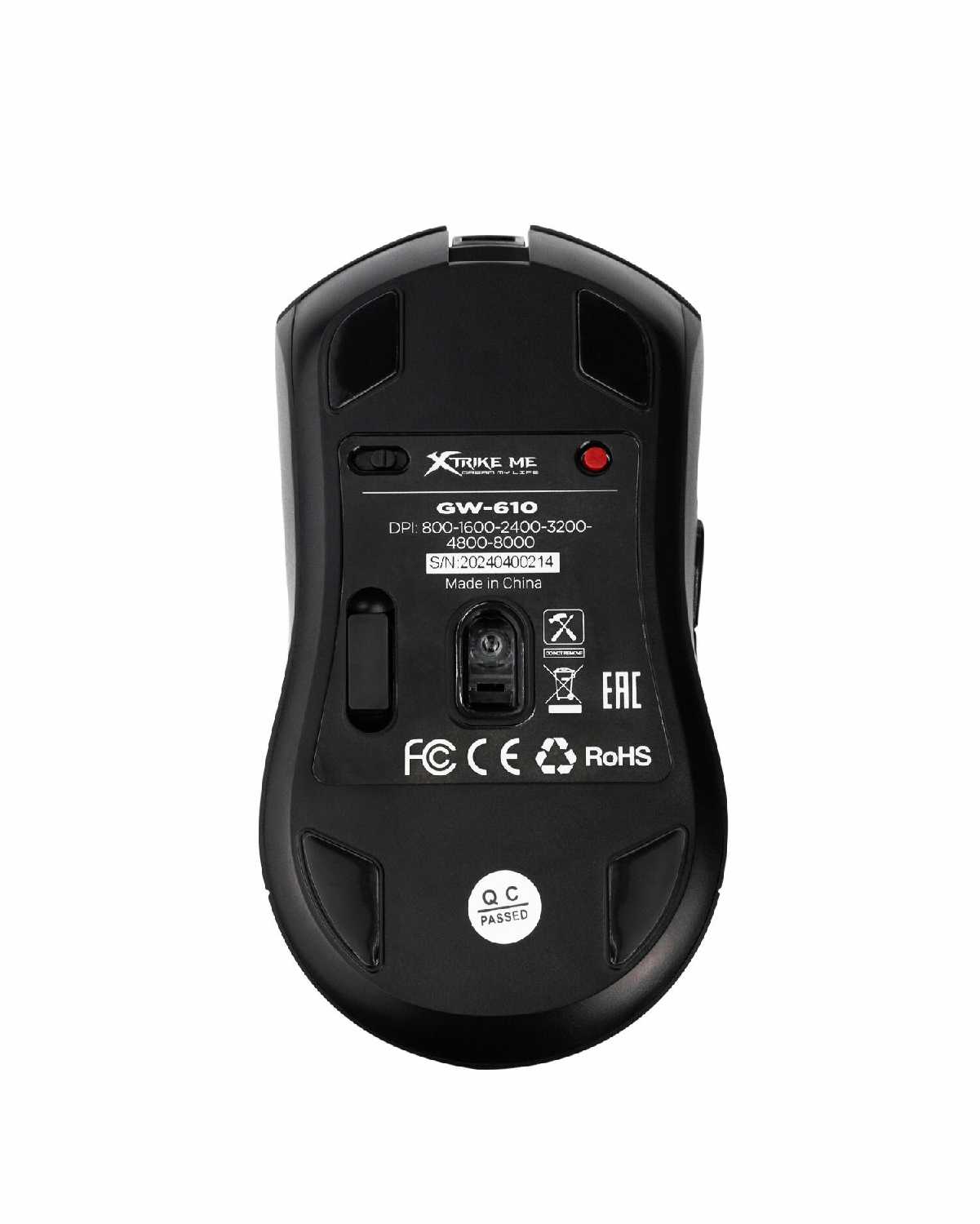 Беспроводная компьютерная игровая мышь GW-610 RGB USB 2.4G фотография 32